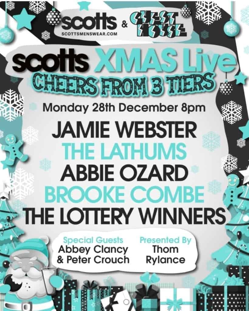 Scotts XMAS Live – Cheers from 3 Tiers