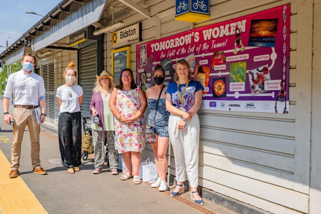 Merseyrail unveil artwork at Bidston station to promote female mental health