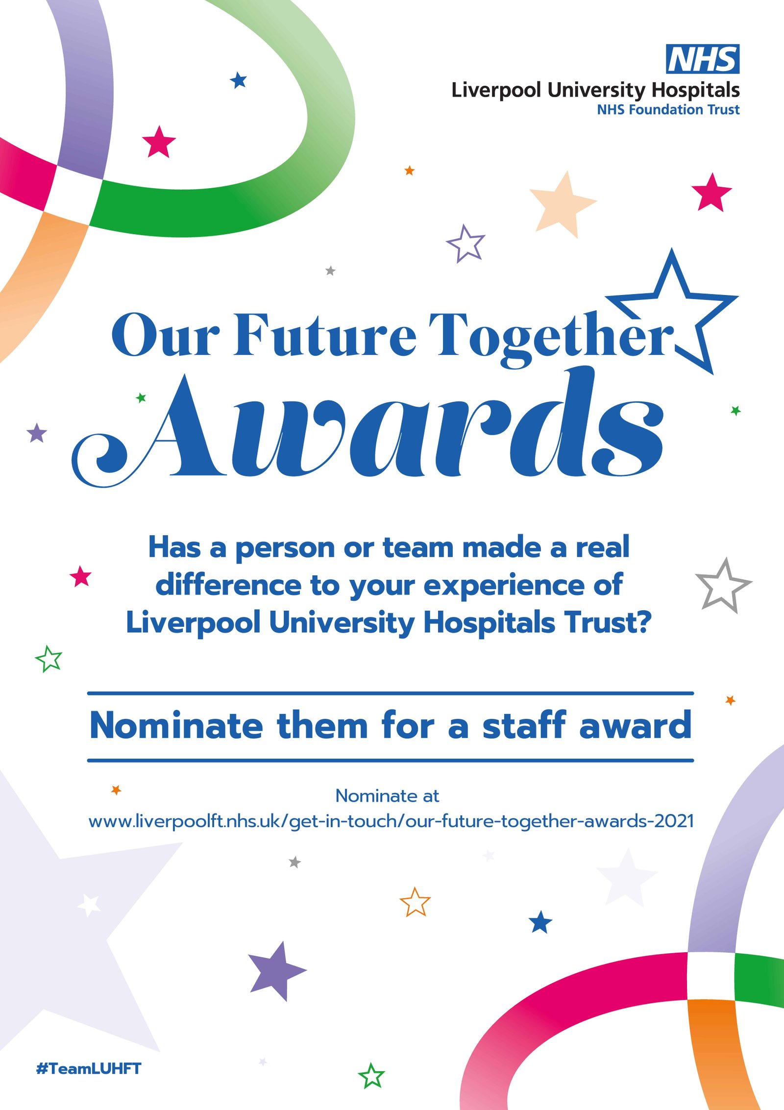 Nominate your local hospital heroes at The Our Future Together Awards