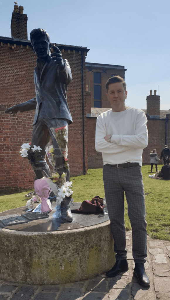 Billy Fury, the artist, the statue and I