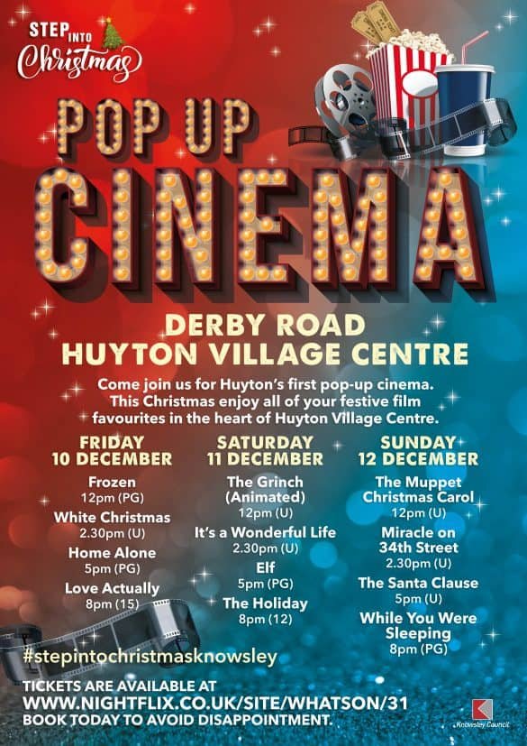 Kirkby and Huyton to welcome Pop-up Christmas cinemas for festive family fun