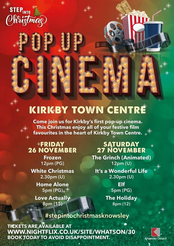 Kirkby and Huyton to welcome Pop-up Christmas cinemas for festive family fun