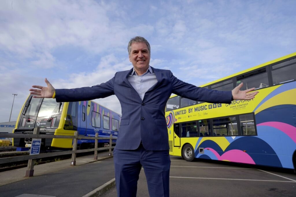 Eurovision trains and buses have been unveiled